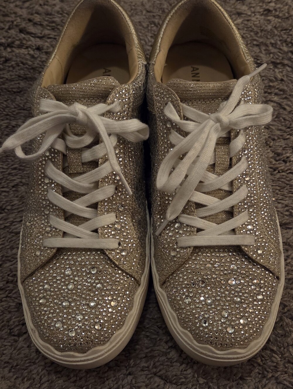 Anne Klein Embellished Sneakers 8.5